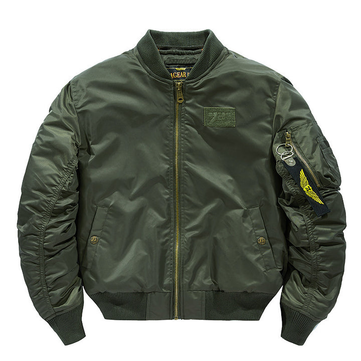 Men's stylish bomber jacket with removable hood Lisslune