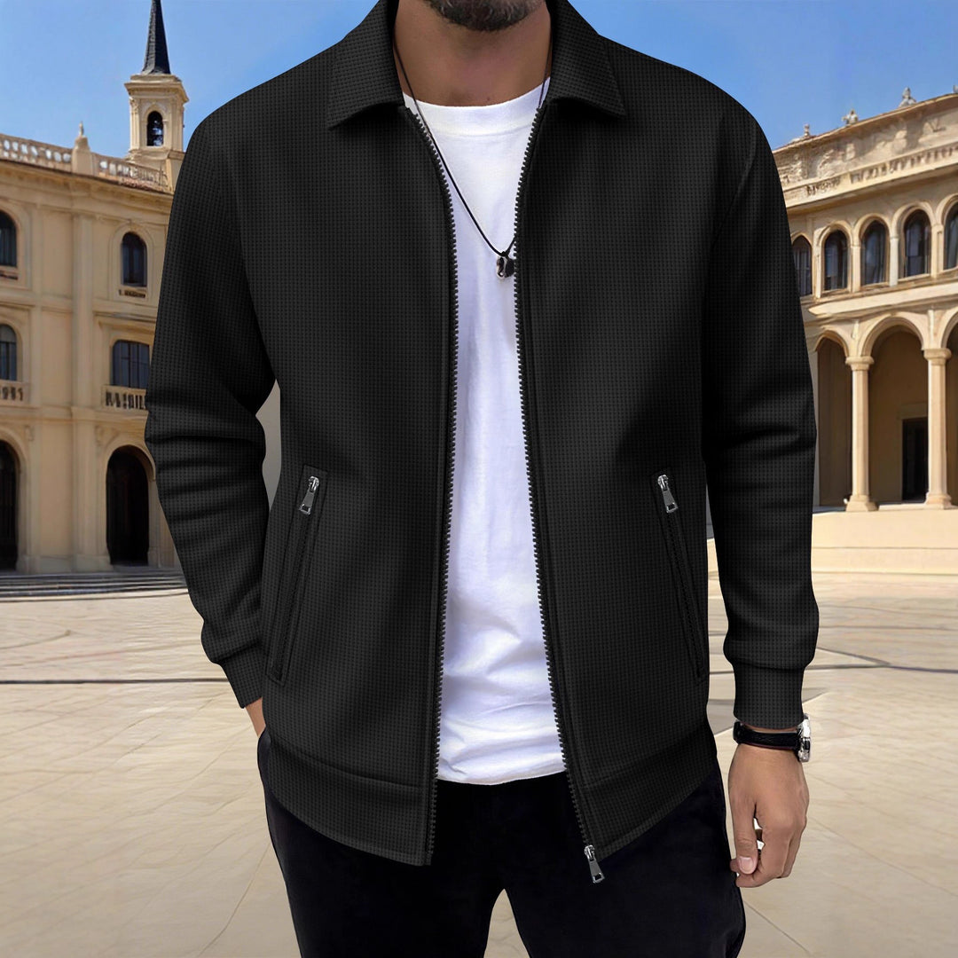 Men's fashionable casual jacket with a relaxed fit and practical zip pockets Lisslune