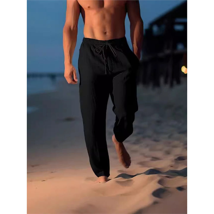 Men's breathable beach pants with adjustable waistband Lisslune