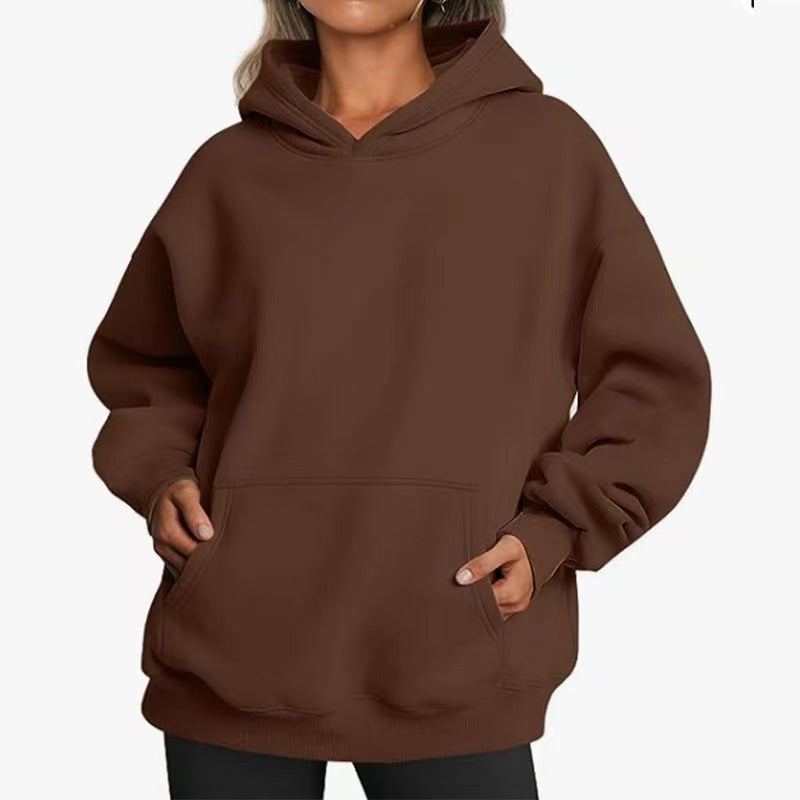 Women's oversized hoodie with practical kangaroo pockets and soft inner lining Lisslune