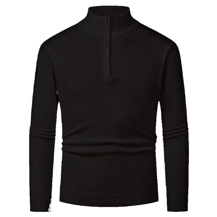 Men's pullover with half zipper and modern stand-up collar Lisslune