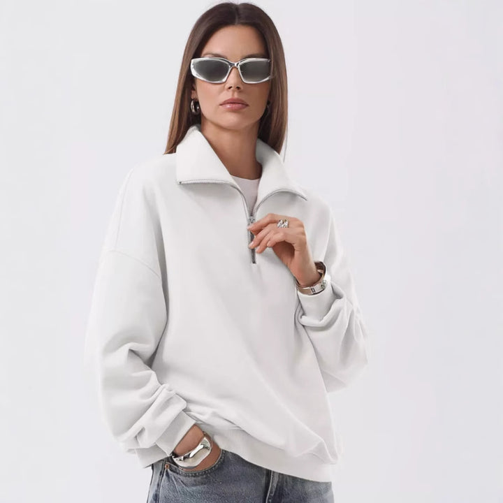 Women’s comfortable stand-up collar sweater Lisslune