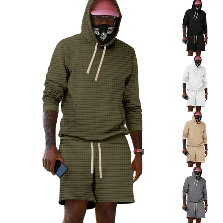 Men's sporty hoodie set with breathable features and practical side pockets Lisslune