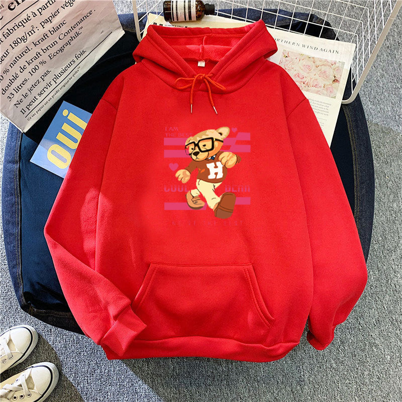 Women's hoodie with funny bear motifs and unique graphic print Lisslune