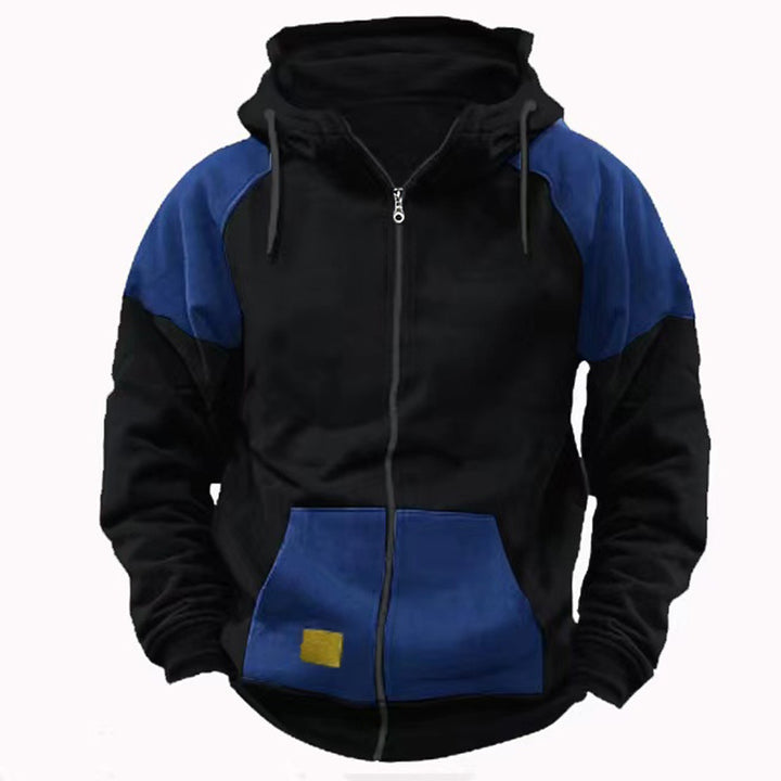 Men's sporty hoodie jacket with fashionable contrast details Lisslune