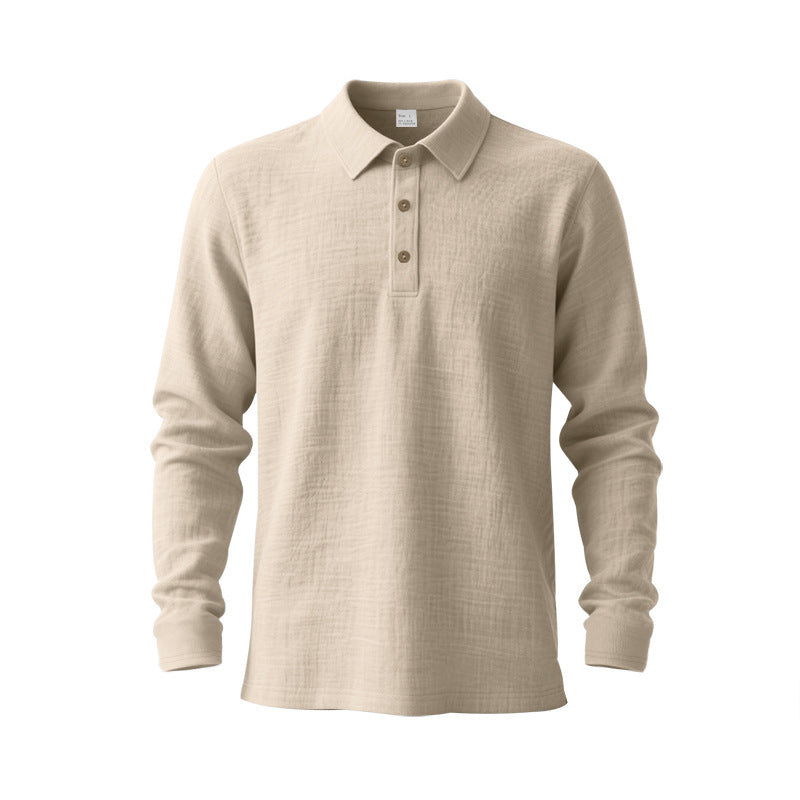 Men's long-sleeve polo shirt Lisslune