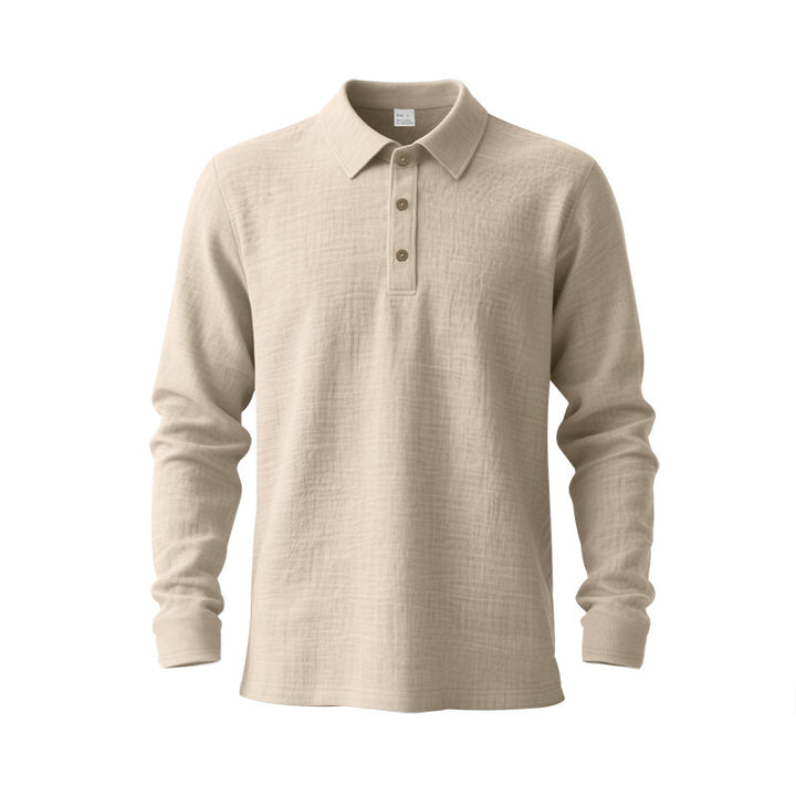 Men's long-sleeve polo shirt Lisslune