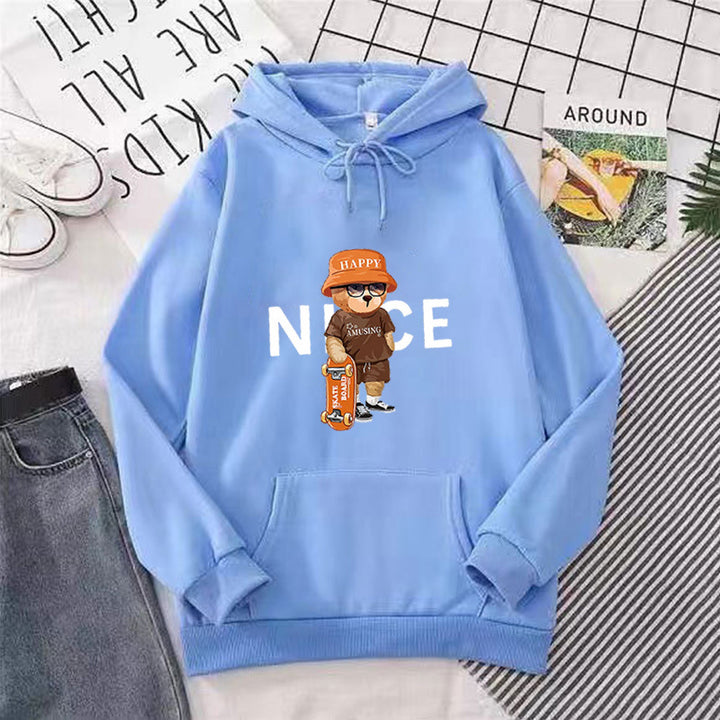 Women hoodie with vibrant cartoon design Lisslune