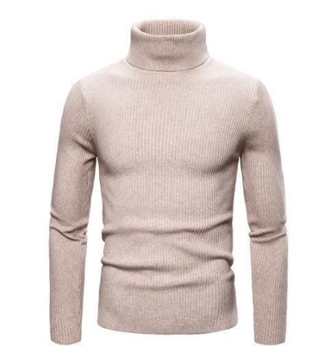 Men's turtleneck sweater made of fine rib knit Lisslune