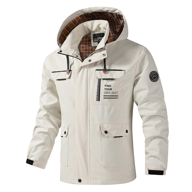 Men's Windproof Leisure Jacket with Practical Multifunctional Pockets Lisslune