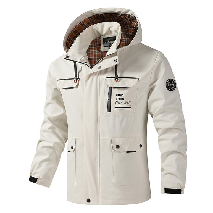 Men's Windproof Leisure Jacket with Practical Multifunctional Pockets Lisslune