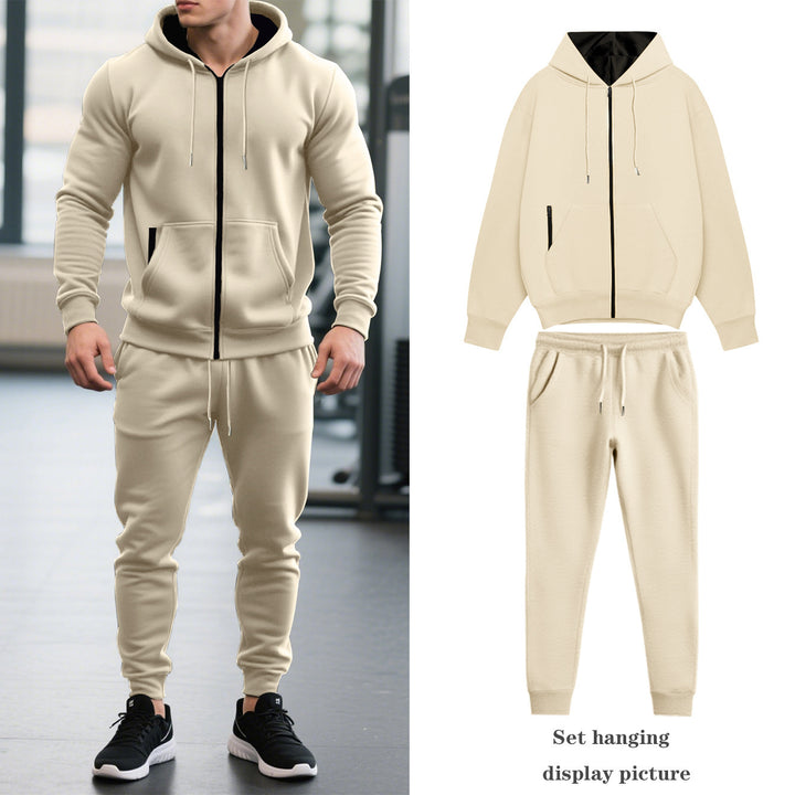 Men's tracksuit with hood and practical pockets Lisslune