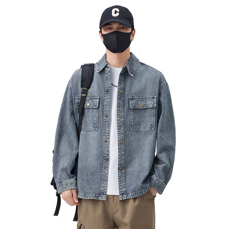Men's Casual Denim Jacket Lisslune