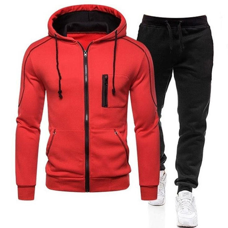 Men's sporty combo outfit with practical zip pockets Lisslune