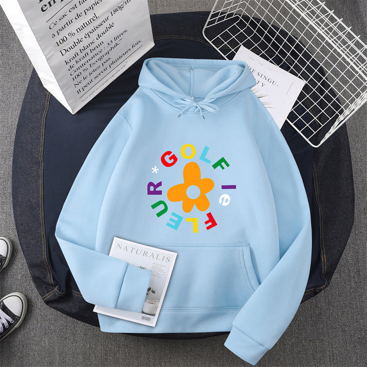 Women's hoodie with creative floral graphic design and comfortable fit Lisslune