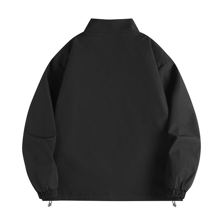 Men's casual windbreaker with a high collar and practical pockets Lisslune