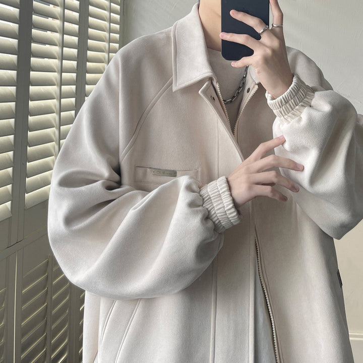 Men's Oversized Quilted Jacket with Practical Pockets Lisslune