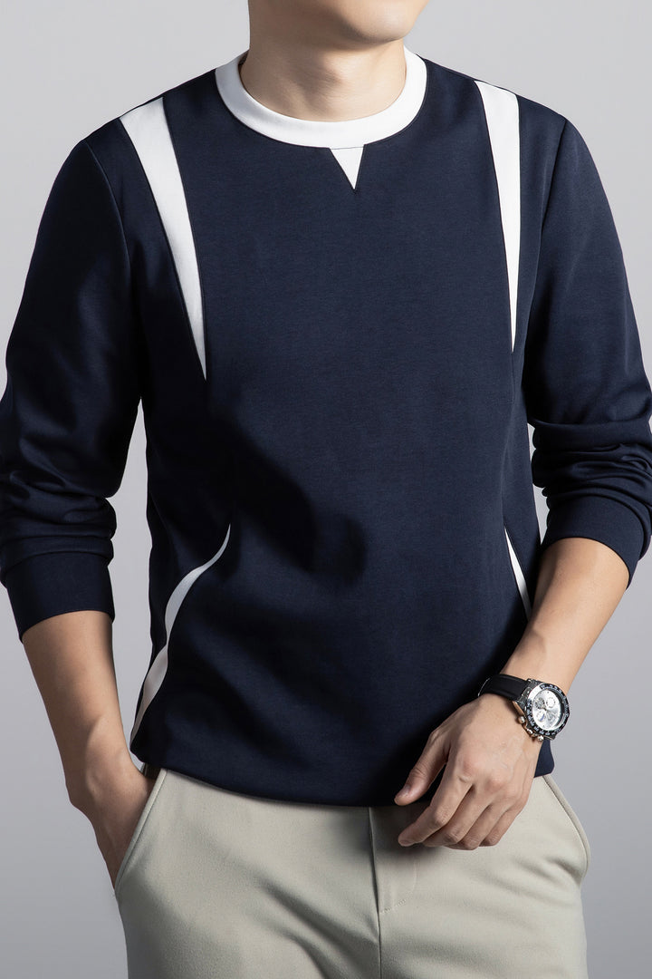 Men's Sporty Sweatshirt with Modern Design Lisslune