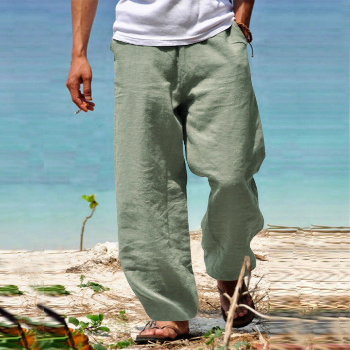 Men's Airy Linen Pants Lisslune