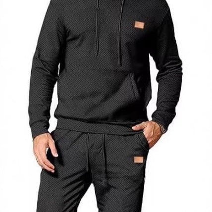 Men's sporty lounge set with stylish hood and practical pockets Lisslune