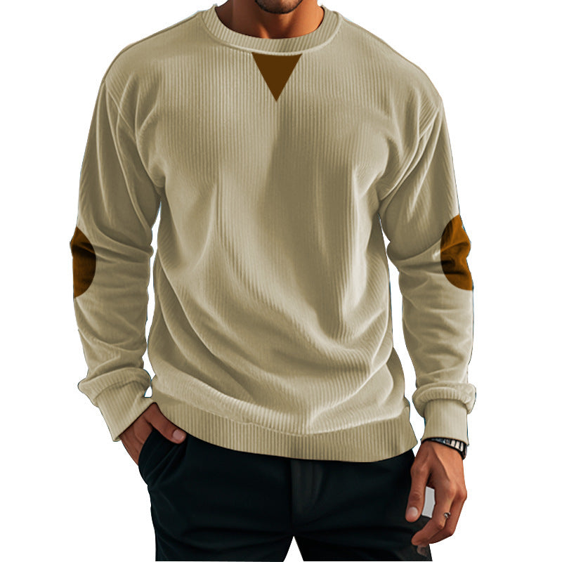 Men's casual knit sweater with accent details and comfortable fit Lisslune