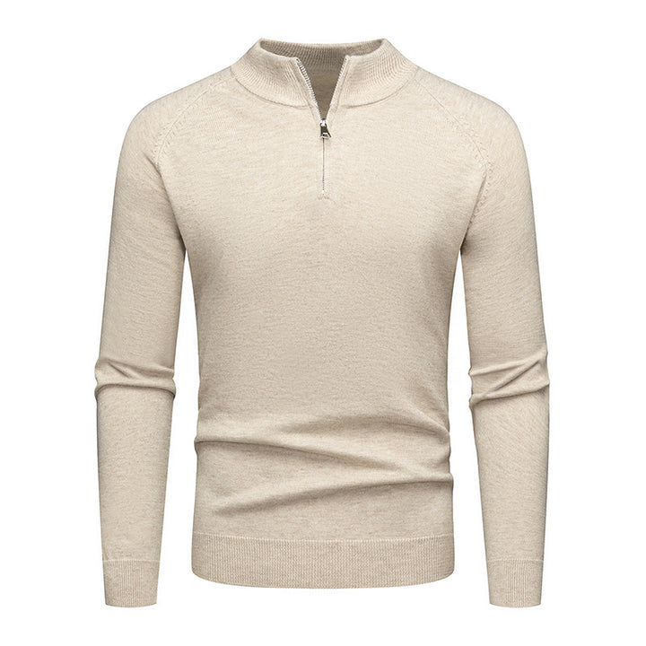 Men's stylish sweater with short zip Lisslune