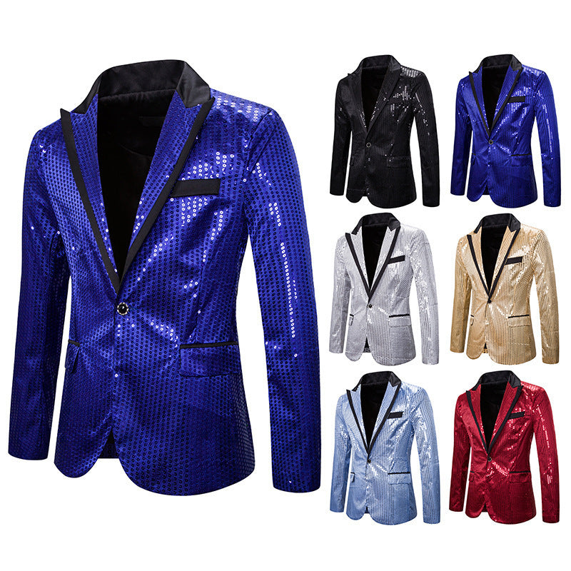 Men's elegant sequin blazer with modern cut Lisslune