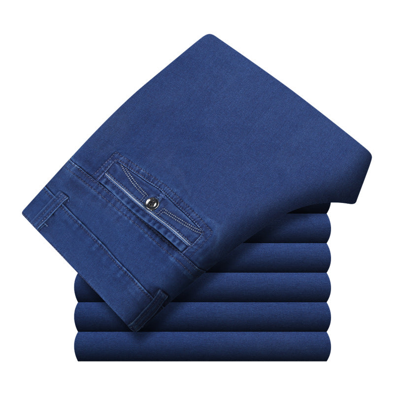 Men's classic chinos with side pockets and elastic waistband Lisslune