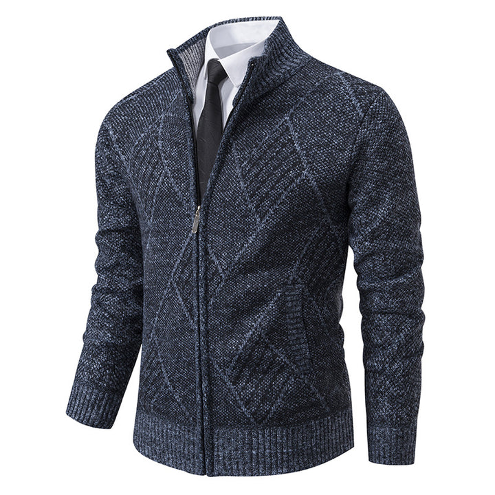 Men's cardigan with modern pattern and slim fit Lisslune