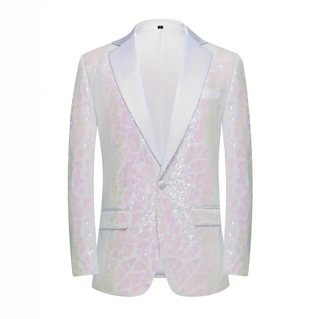 Men's glamorous sequin blazer Lisslune