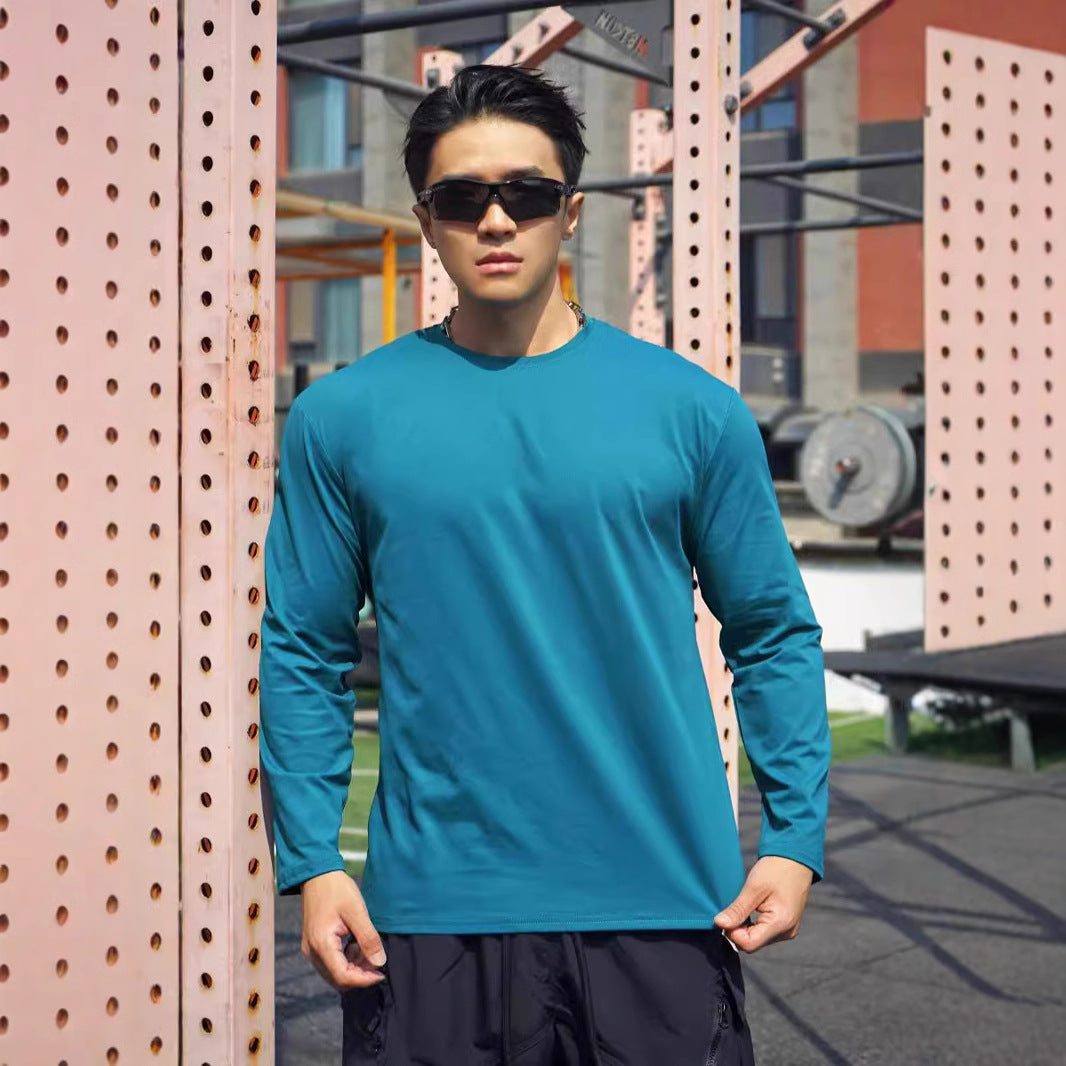 Men's Long Sleeve Sports Shirt with Breathable and Moisture-Regulating Technology Lisslune