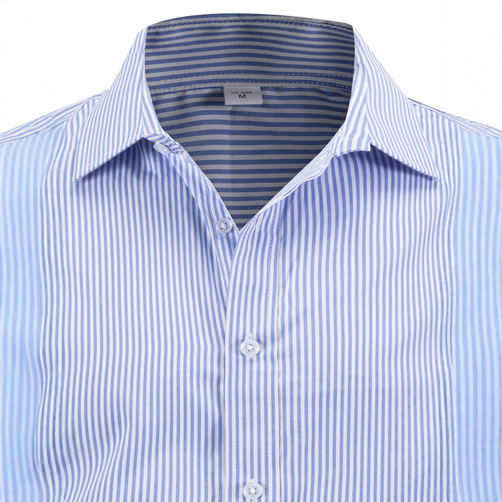 Men's elegant striped shirt with modern details Lisslune
