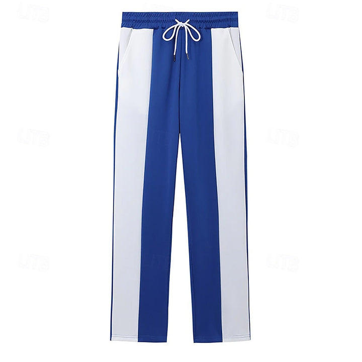 Men's sporty training pants with modern stripe design and elastic waistband Lisslune