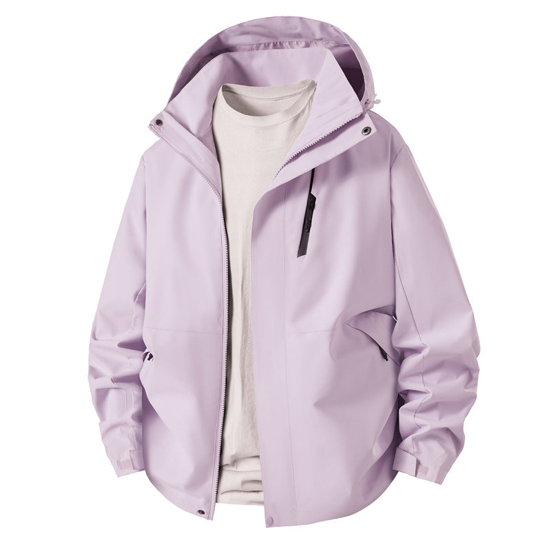 Men's technical transition jacket with adjustable hood rim Lisslune