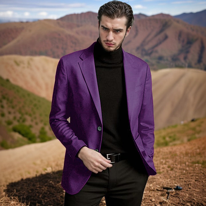 Men's elegant blazer with classic cut and modern accents Lisslune