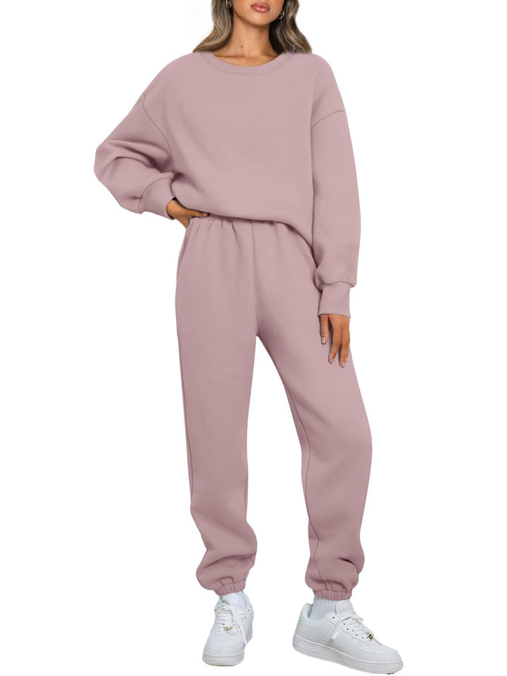 Women's comfortable leisure suit with oversized cut and elastic waistband Lisslune
