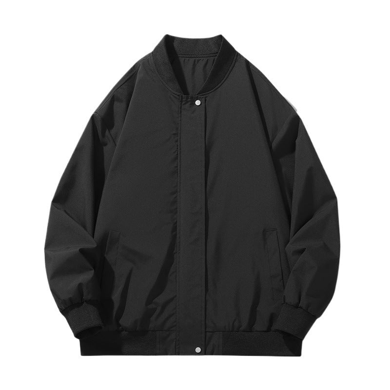 Men's sporty transitional jacket with high collar and practical side pockets Lisslune