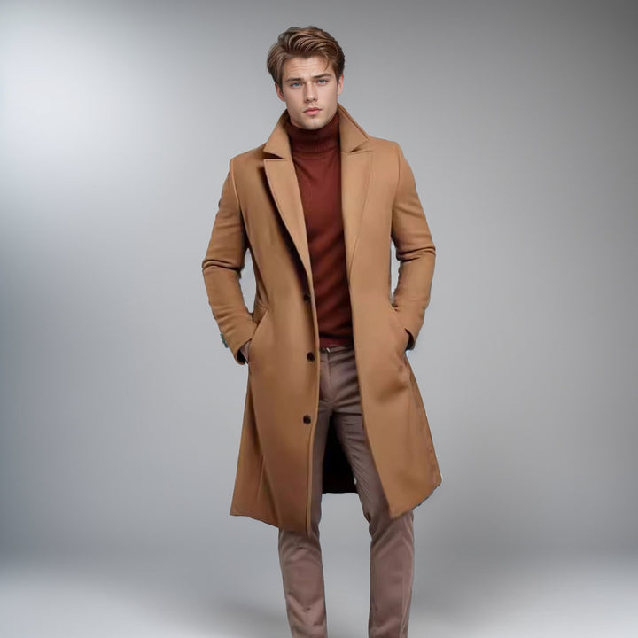 Men's elegant wool coat Lisslune