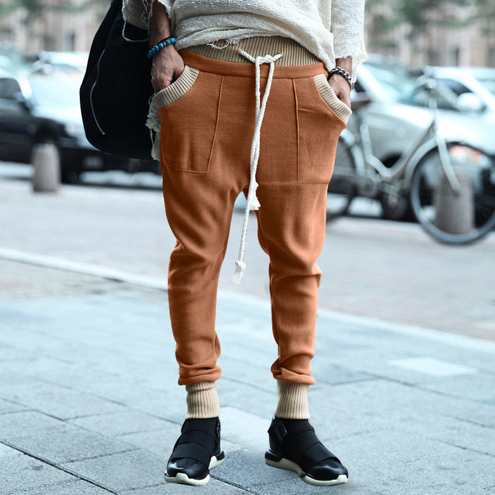 Men's comfortable casual jogging pants with side pockets and elastic waistband Lisslune