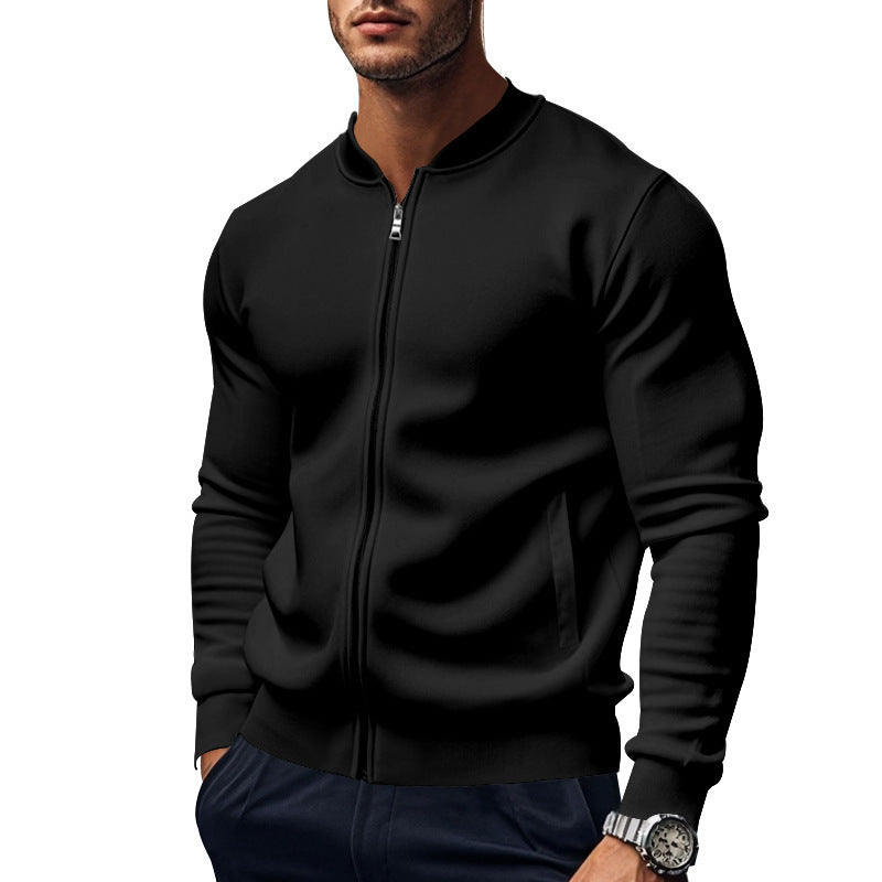 Men's sporty bomber jacket with zipper and breathable inserts Lisslune