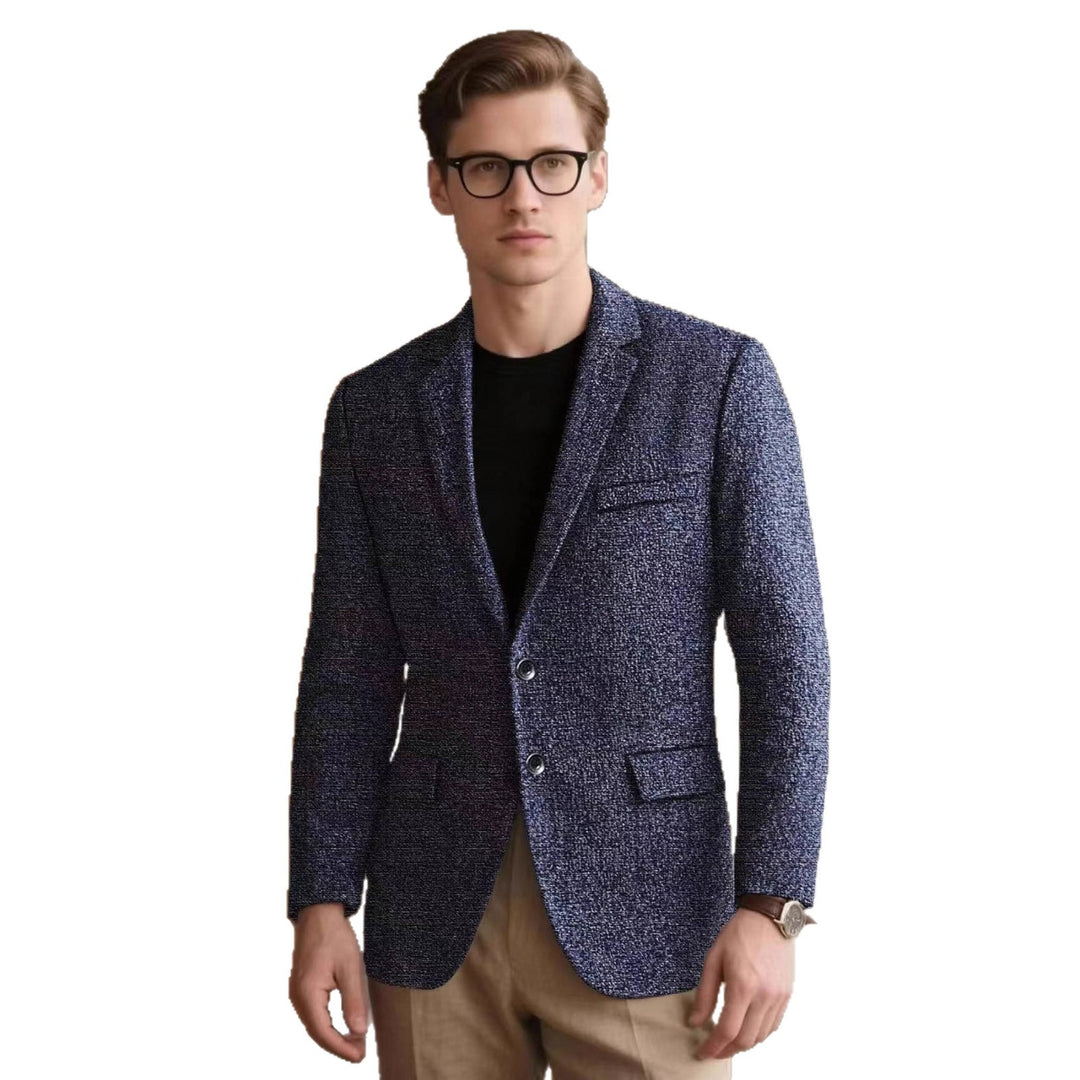 Men's Smart-Casual Blazer with Textured Fabric Lisslune