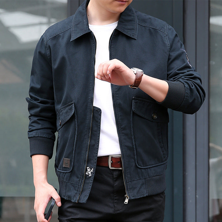 Men's Lightweight Utility Jacket with Practical Pockets Lisslune