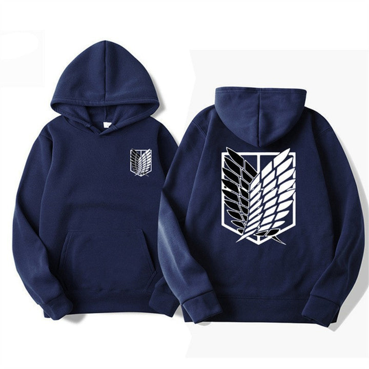 Women's hooded sweatshirt with modern anime design and practical kangaroo pocket Lisslune