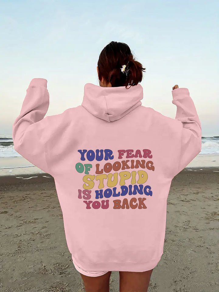 Women's hoodie with inspiring statement print Lisslune