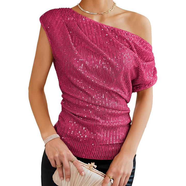 Women's Off-Shoulder Glamour Shirt Lisslune