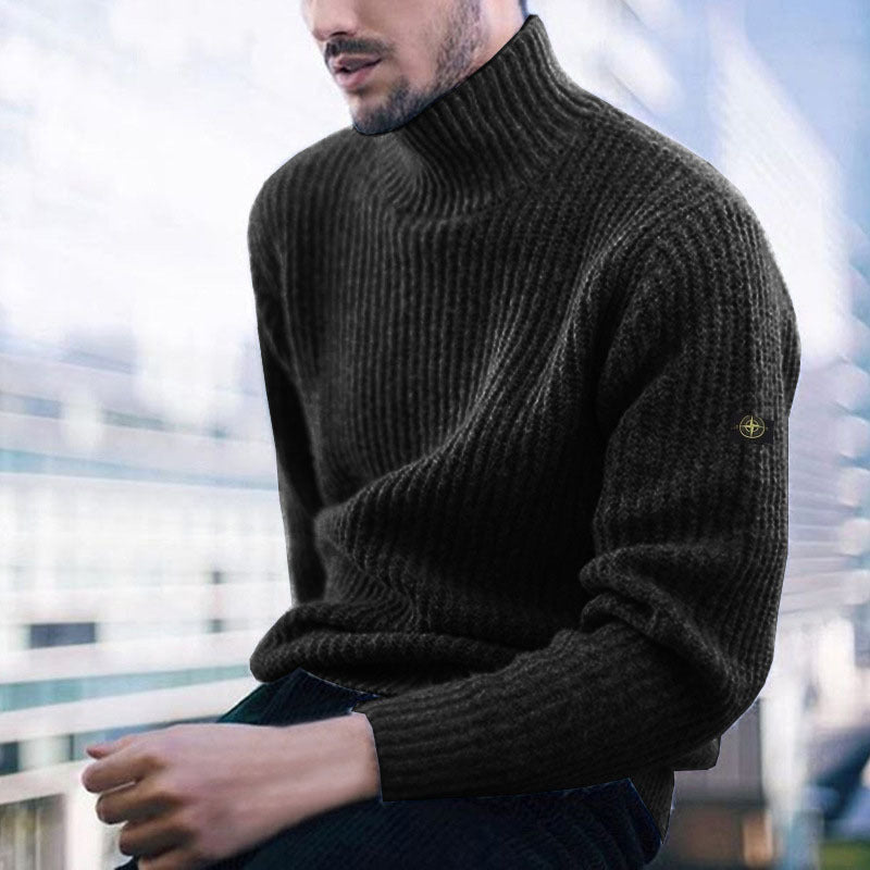 Men's turtleneck sweater made of high-quality wool Lisslune