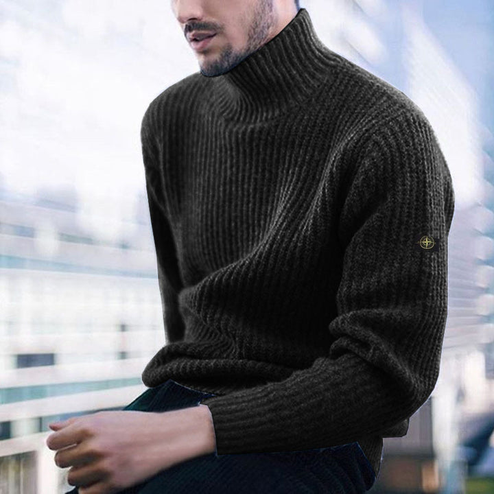 Men's turtleneck sweater made of high-quality wool Lisslune