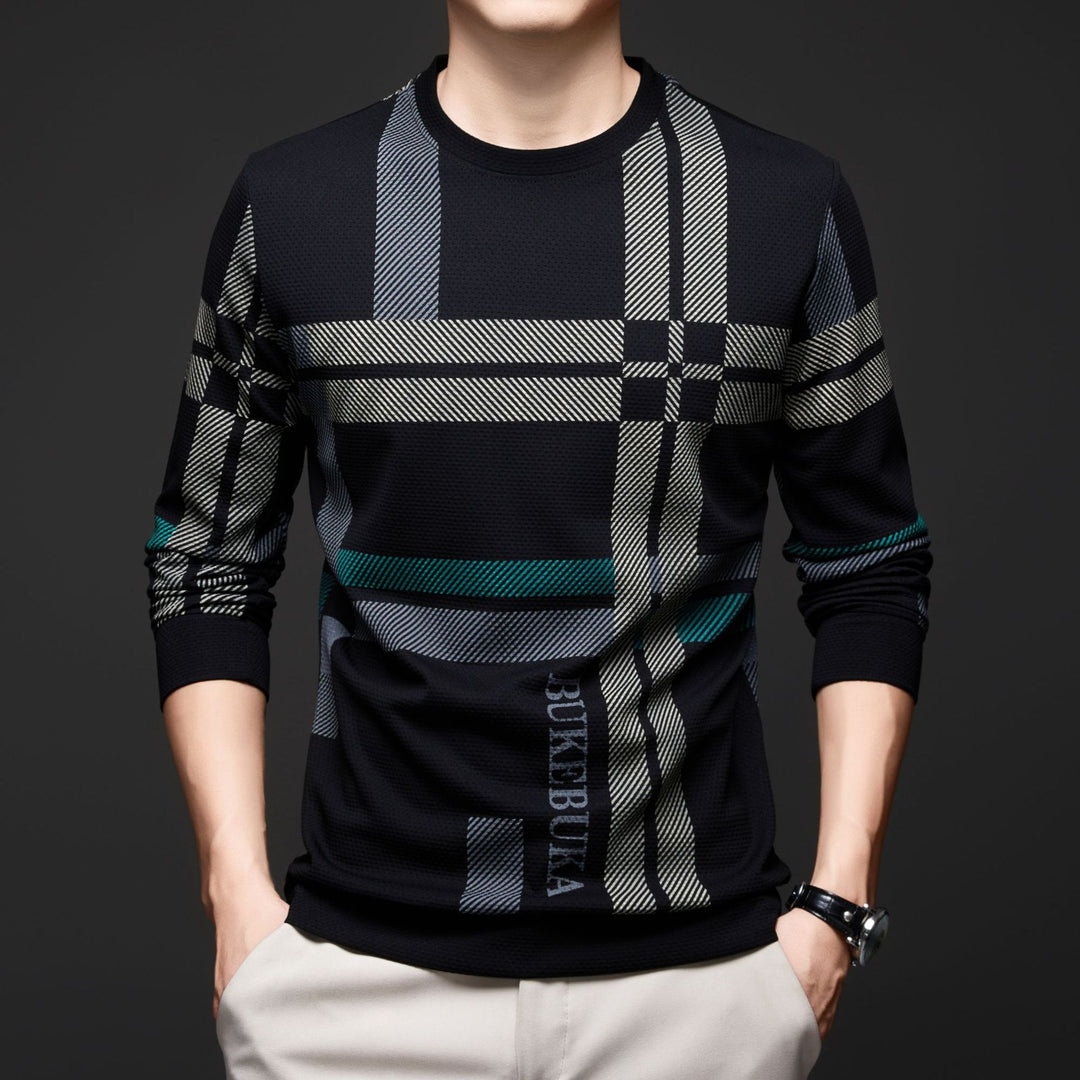 Men's stylish shirt with textured design and unique graphic print Lisslune