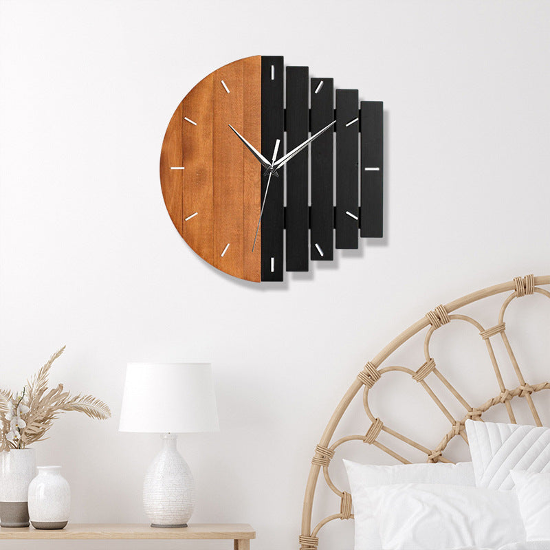 Lisslune | Unique Wooden Analog Silent Wall Clock