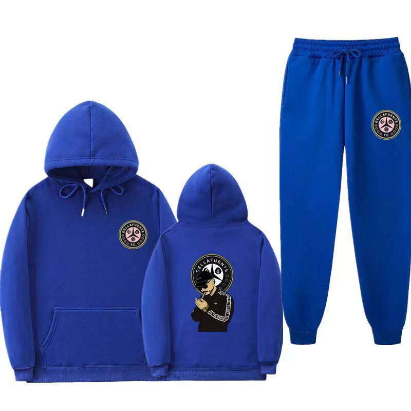 Women's set of hoodie and jogging pants with unique print Lisslune